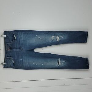 Classic Blue Distressed Women's Jeans